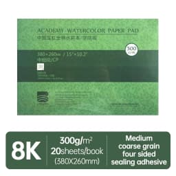 Baohong Academy Watercolor Book 100% Cotton Sketchbook 300g Drawing Paper 32K 16K 8K Papel Para Acuarela Painting Art Supplies