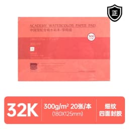 Baohong Academy Watercolor Book 100% Cotton Sketchbook 300g Drawing Paper 32K 16K 8K Papel Para Acuarela Painting Art Supplies