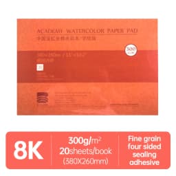 Baohong Academy Watercolor Book 100% Cotton Sketchbook 300g Drawing Paper 32K 16K 8K Papel Para Acuarela Painting Art Supplies