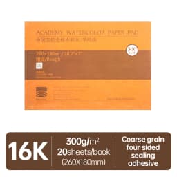 Baohong Academy Watercolor Book 100% Cotton Sketchbook 300g Drawing Paper 32K 16K 8K Papel Para Acuarela Painting Art Supplies