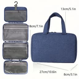 Waterproof Hanging Hook Toiletry Bag Large Folding Handbag Travel Makeup Cosmetic Razor Storage Organizer Case Bathroom Supplies