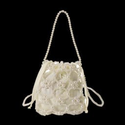 White Beading Bucket Shoulder and Crossbody Bags Exquisite Sense of Luxury Fresh Party Handbags for Women 2024 Fashion on Sale