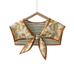 Print Small Fake Detachable Collar Protect Sunscreen Shawl Scarf Decoration Summer Dress Shirt False Collar Neckwear Cape