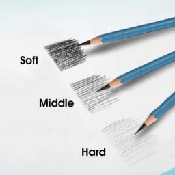 Master Specialized Sketch Charcoal, Hard, Neutral, Soft Refills, Drawing Pencils, Art Student Fine Arts Supplies 12 PCS Box
