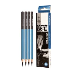 Master Specialized Sketch Charcoal, Hard, Neutral, Soft Refills, Drawing Pencils, Art Student Fine Arts Supplies 12 PCS Box