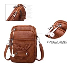 Multi-Functional Soft PU Leather Small Shoulder Bag for Women Vintage Crossbody Bag Cash Purse Cell Phone Bag