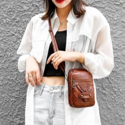 Multi-Functional Soft PU Leather Small Shoulder Bag for Women Vintage Crossbody Bag Cash Purse Cell Phone Bag