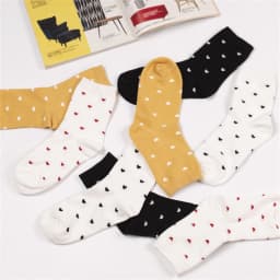 New Sweet Girls' Cute Little Love Heart Kawaii Beautiful Ladies Fashion Designer Art Socks Streetwear Dropship