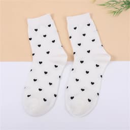 New Sweet Girls' Cute Little Love Heart Kawaii Beautiful Ladies Fashion Designer Art Socks Streetwear Dropship