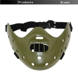 Hannibal Masks Horror Hannibal Lecter The Silence of The Lambs Masquerade Halloween Mask Scary Ogre Cosplay Resin Masque