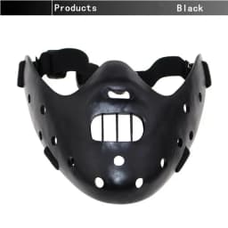 Hannibal Masks Horror Hannibal Lecter The Silence of The Lambs Masquerade Halloween Mask Scary Ogre Cosplay Resin Masque