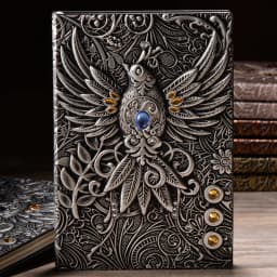 A5 Notebook Vintage Embossed Immortal Birds Hardcover PU Cover Diary Agenda Weekly Planner For Students School Office Supplies