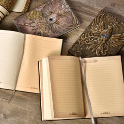 A5 Notebook Vintage Embossed Immortal Birds Hardcover PU Cover Diary Agenda Weekly Planner For Students School Office Supplies