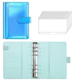 2024 Laser Budget Binder Zipper Envelopes Organizer Cash Envelopes for Budgeting Saving Money A6 Planner 6 Pockets Accessories