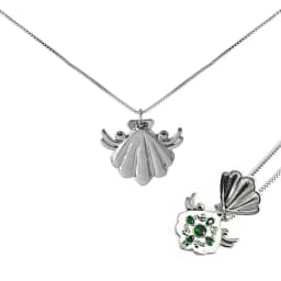 Fashionable Mermaid Openable and Closable Pendant Necklace Creative H2O Shell Women's Jewelry Cosplay Props Decoration