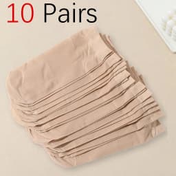 10/20 Pairs Crystal Silk Women Short Socks Summer Breathability Lightweight Comfortable Without Hook Silk Women Casual Socks
