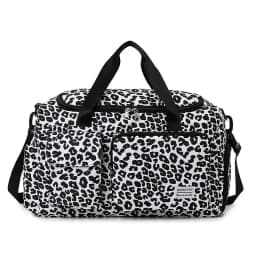 Travel Bag Women's Handbag Leopard Zebra Camouflage Waterproof Large Pull Rod Boarding Fitness Dry Wet Separation Luggage Bag