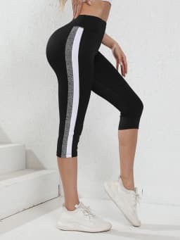 Women's Capri High Waist Leggings Tummy Control Fitness Yoga Pants