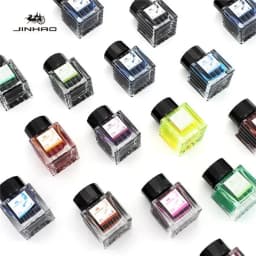 JINHAO 30/50ml Fountain Pen Ink Cartridge Refill Glass Bottled Pen Non-carbon Ink Fountain Pen Office School Supplies Stationery