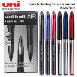Uni Ball Air Micro Gel Rollerball Pen UBA-188 0.5/0.7MM Japanese Stationery Black Technology Straight Liquid Free Control Ink