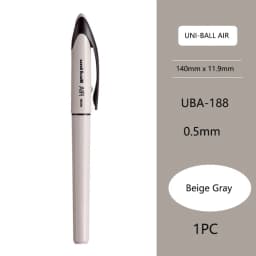 Uni Ball Air Micro Gel Rollerball Pen UBA-188 0.5/0.7MM Japanese Stationery Black Technology Straight Liquid Free Control Ink