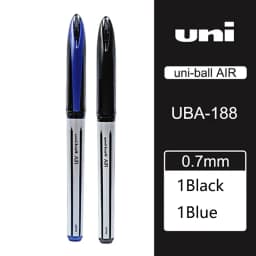 Uni Ball Air Micro Gel Rollerball Pen UBA-188 0.5/0.7MM Japanese Stationery Black Technology Straight Liquid Free Control Ink