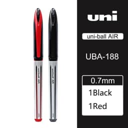 Uni Ball Air Micro Gel Rollerball Pen UBA-188 0.5/0.7MM Japanese Stationery Black Technology Straight Liquid Free Control Ink