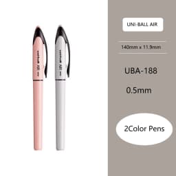 Uni Ball Air Micro Gel Rollerball Pen UBA-188 0.5/0.7MM Japanese Stationery Black Technology Straight Liquid Free Control Ink