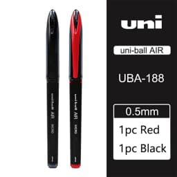 Uni Ball Air Micro Gel Rollerball Pen UBA-188 0.5/0.7MM Japanese Stationery Black Technology Straight Liquid Free Control Ink