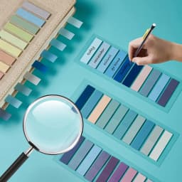 Colorful Transparent Sticky Notes Self -Adhesive Book Marker Stickers Annotation Tabs Paper Stationery School Office Supplies