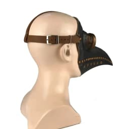 Halloween Costume Human Bird Beak Mask Plague Doctor Mask and Cape Set Role Play Costume Steampunk Photo Prop Gift