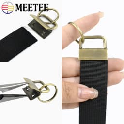 10/20Pcs 20/25/32mm Webbing Tail Clip Buckle Metal O Ring Clasp Keychain Bags Strap End Lock Stopper Buckles DIY Hardware Hook