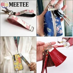 10/20Pcs 20/25/32mm Webbing Tail Clip Buckle Metal O Ring Clasp Keychain Bags Strap End Lock Stopper Buckles DIY Hardware Hook