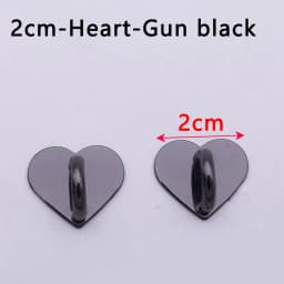 5PCS Kawaii Adhesive Metal Heart Phone Charm Holder Mobile Phone Case Finger Ring Stand Hook Buckle Charm Clasp Accessory String