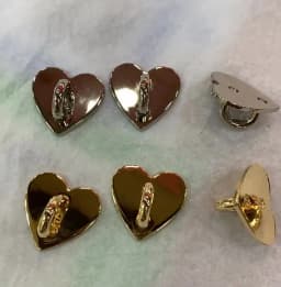 5PCS Kawaii Adhesive Metal Heart Phone Charm Holder Mobile Phone Case Finger Ring Stand Hook Buckle Charm Clasp Accessory String