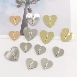 5PCS Kawaii Adhesive Metal Heart Phone Charm Holder Mobile Phone Case Finger Ring Stand Hook Buckle Charm Clasp Accessory String