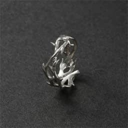 Personality Hollow Branches Ring Adjustable Men Index Finger Accessories Trendy 925 Sterling Silver Ring Male Jewelry