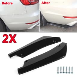 2Pcs Rear Bumper Lip Wrap Angle Diffuser Splitter Canard For BMW X5 X7 E46 E91 E90 E93 E81 E82 E87 E60 E65 Notice Size!!!