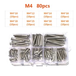 304 Stainless Steel Hexagon Hex Socket Head Button Allen Screw Set M2 M2.5 M3 M4 M5 M6 M8 M10 Allen Hex Socket Button Head Screw