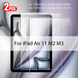 2Pcs Tempered Glass Screen Protector For iPad Pro 13 11th M5 M4 12.9 Air 11 M3 M2 5 4 Mini 6 7 10 9 9th 10th Generation A16 Film