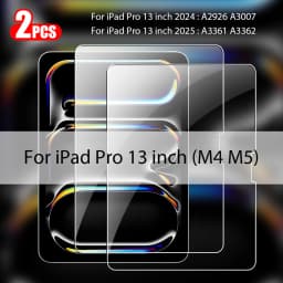 2Pcs Tempered Glass Screen Protector For iPad Pro 13 11th M5 M4 12.9 Air 11 M3 M2 5 4 Mini 6 7 10 9 9th 10th Generation A16 Film