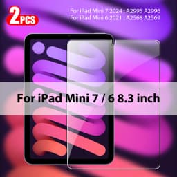 2Pcs Tempered Glass Screen Protector For iPad Pro 13 11th M5 M4 12.9 Air 11 M3 M2 5 4 Mini 6 7 10 9 9th 10th Generation A16 Film