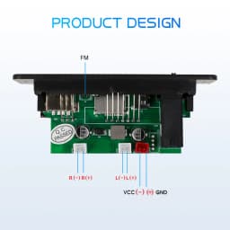 DC 5V 10W Bluetooth 5.0 Stereo DIY Car MP3 Player Decoder Board 2*5W Amplifier Wireless FM Radio Module TF USB Handsfree Call