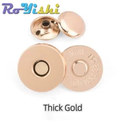 10 Sets Metal Double Rivet Magnetic Clasps Buttons Fastener Bag Press Buckle Purses Handbag Clothes DIY 14/18mm