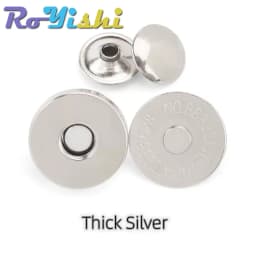 10 Sets Metal Double Rivet Magnetic Clasps Buttons Fastener Bag Press Buckle Purses Handbag Clothes DIY 14/18mm