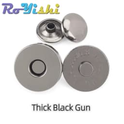10 Sets Metal Double Rivet Magnetic Clasps Buttons Fastener Bag Press Buckle Purses Handbag Clothes DIY 14/18mm