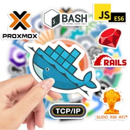 Cartoon Programming Stickers IT Developers Usage Language PVC Waterproof for Laptop Notebook Suitcase Phone Fridge Skateboarding