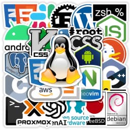 Cartoon Programming Stickers IT Developers Usage Language PVC Waterproof for Laptop Notebook Suitcase Phone Fridge Skateboarding