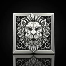 Fashion Punk Domineering Lion Head Men's Ring Creative Storage Finger Link Day Friendship Jewelry