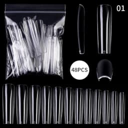 Extension False Nails Art Tips Acrylic Fake Finger Gel Polish Mold Sculpted Full Cover Press on Nails Manicures Accessories Tool